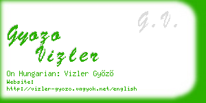 gyozo vizler business card