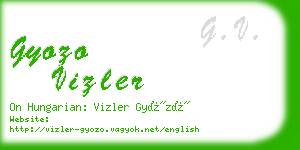 gyozo vizler business card